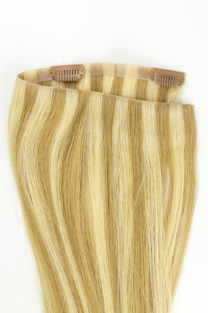 Hand-Tied Skin Weft with Clip-Ins