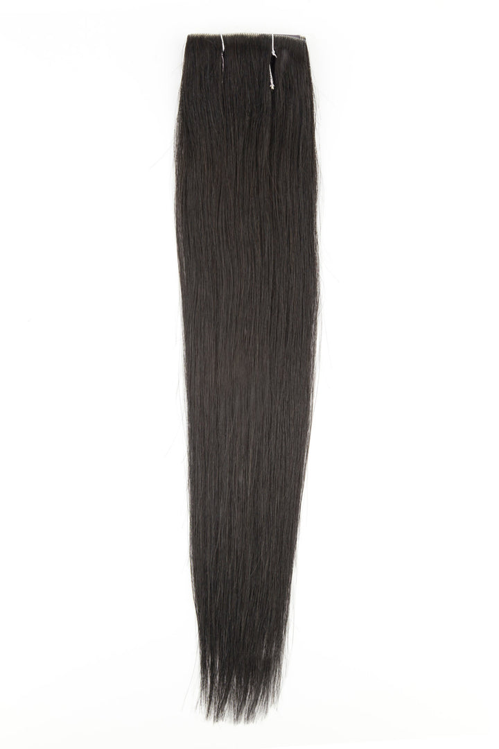 Hand-Tied Skin Weft with Clip-Ins