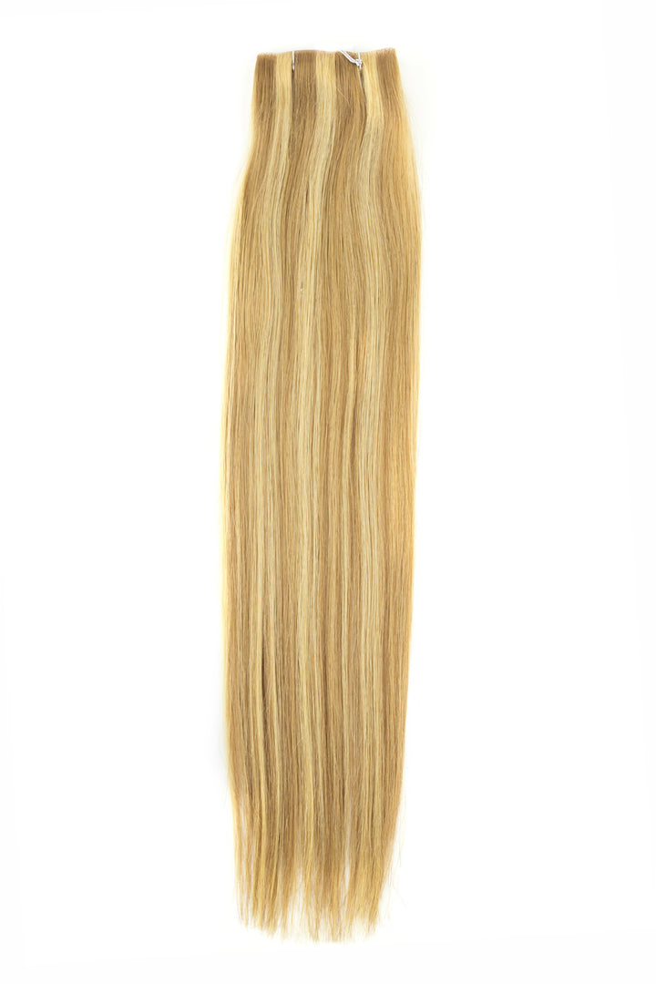 Hand-Tied Skin Weft with Clip-Ins