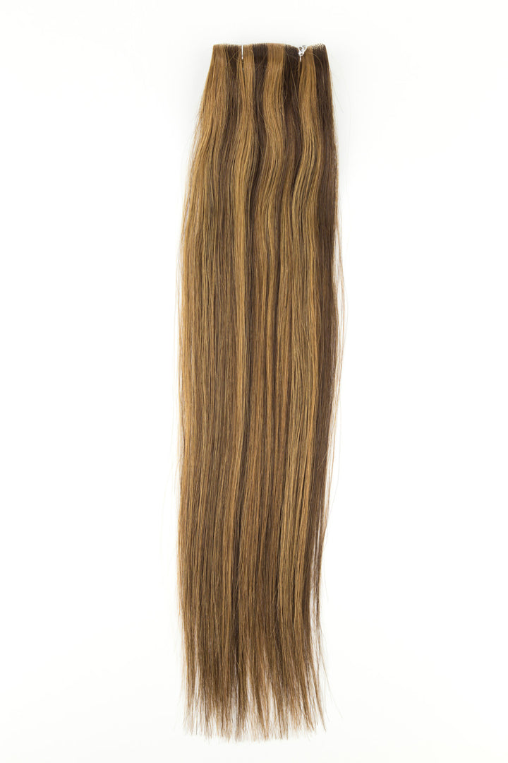Hand-Tied Skin Weft with Clip-Ins