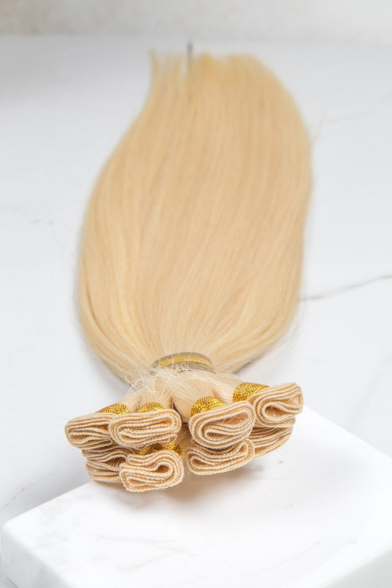 Hand Tied Silky Straight 18" - Hand-Tied -  LuxeRemi  - 1