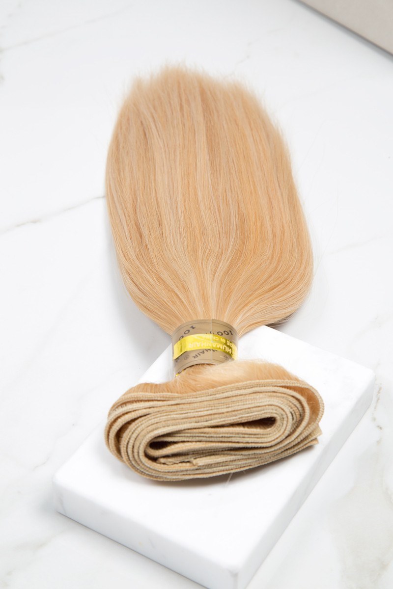 Silky Straight 12" - Machine-Tied -  LuxeRemi  - 1